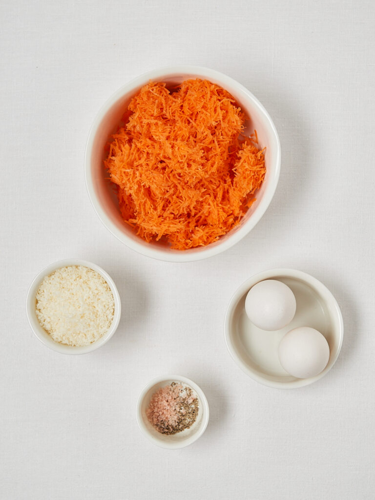 Zutatane fuer Karotten Wraps