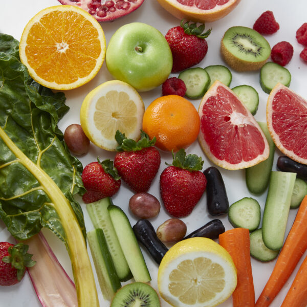 colourful fruit and veggies